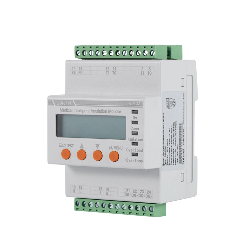 Dispositivo de monitorização do isolamento da caixa de distribuição do sistema elétrico de TI da Acrel Medical