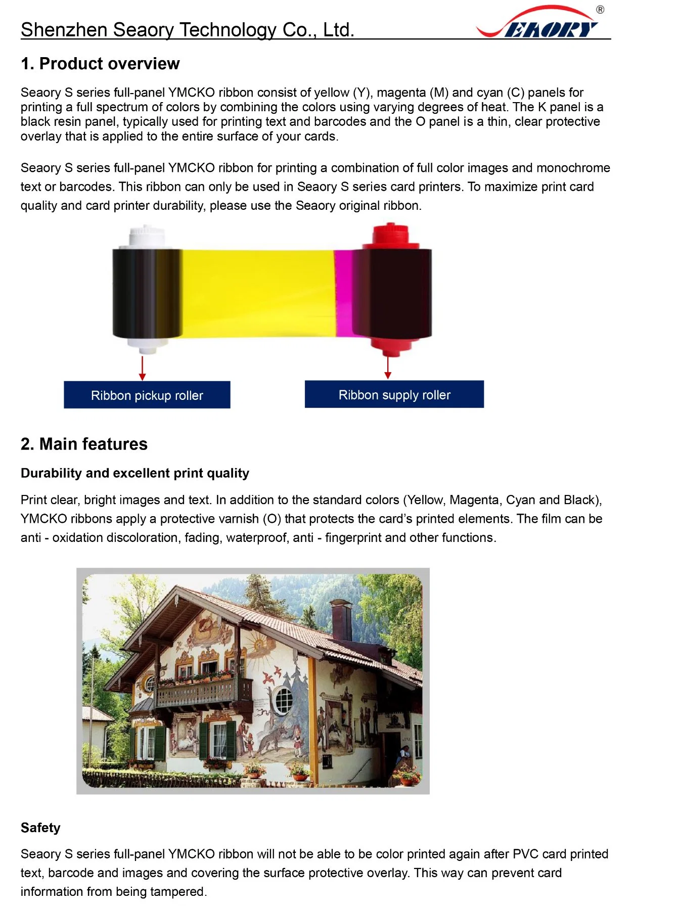 Color Red White Black Ribbon Print Premium Wax Resin Ink Thermal Transfer Printer Ribbon