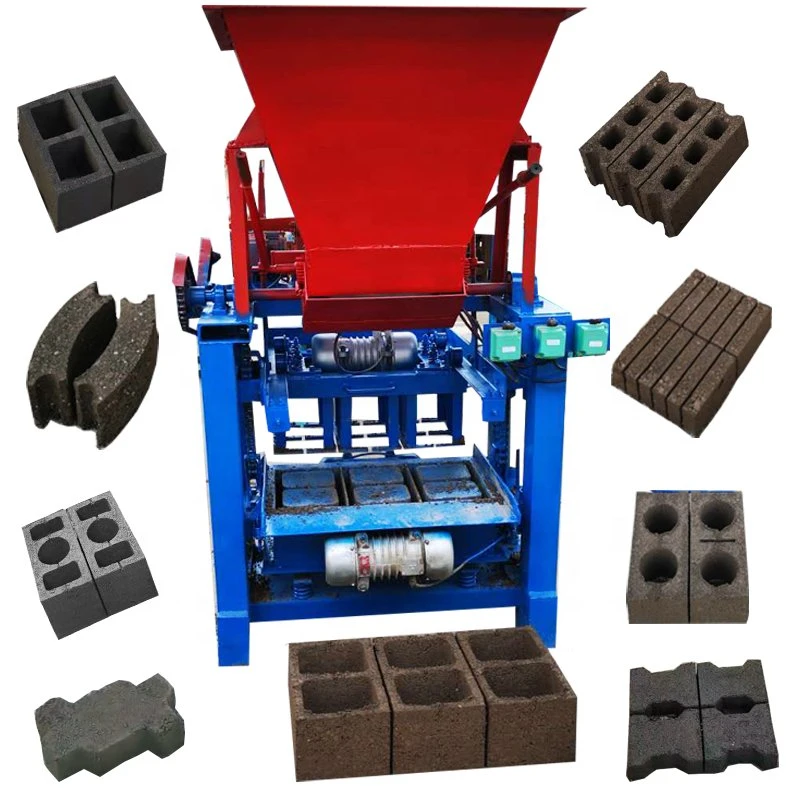 Precios de la construcción de barro Lista de pavimentación de hormigón Manual de cemento hueco Maquinaria de fabricación de ladrillos Molding de bloques de hormigón máquina de fabricación de ladrillos Diesel En Ghana Etiopía