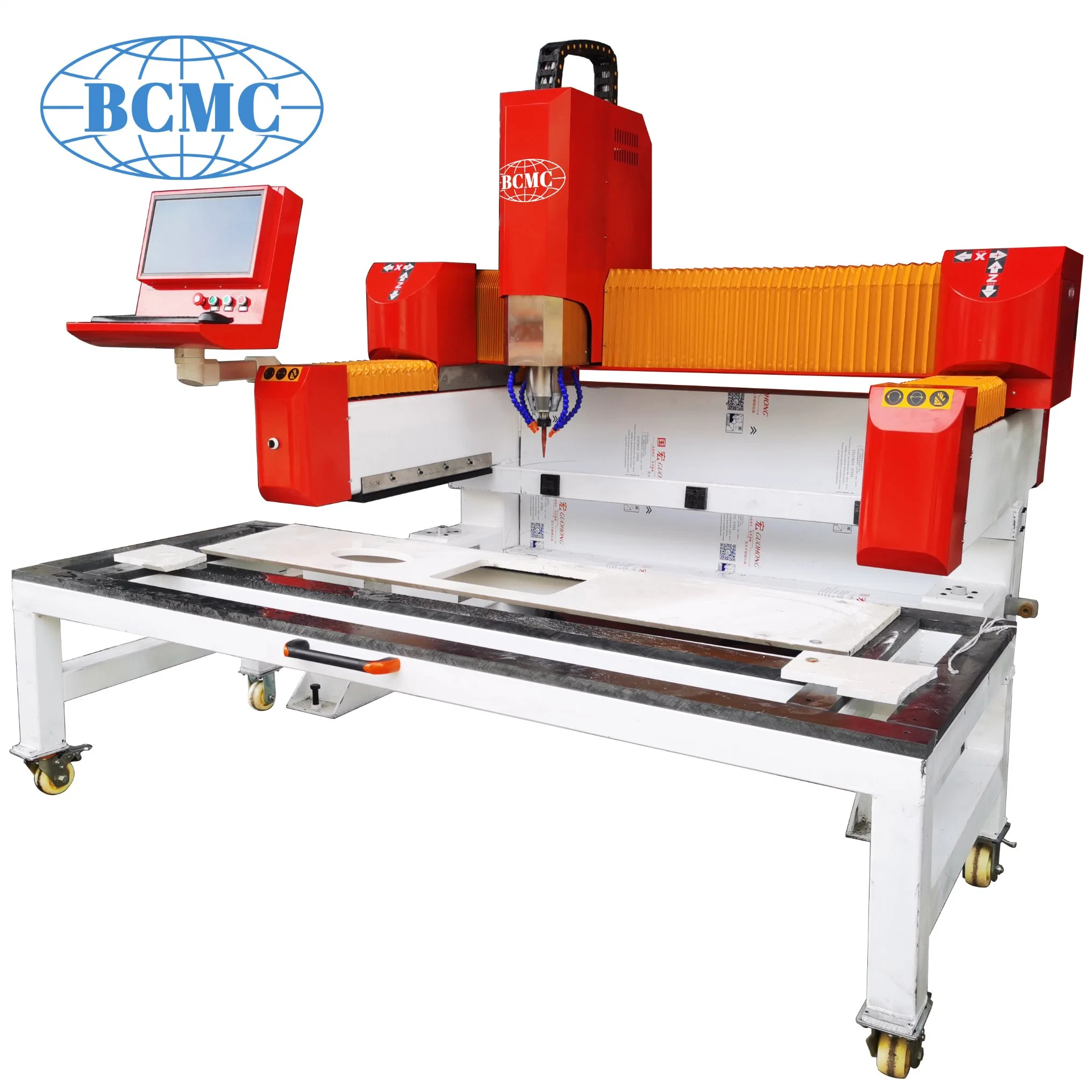 Bcmc CNC Stone Machinery Slab Carving Machine Washbasin Sink Cut out Machine Hole Drilling Milling Tile Marble Granite Processing Center Cheap Price