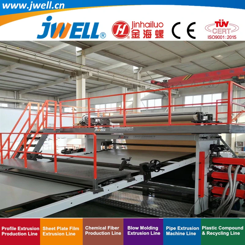 Jwell-PP HDPE Plastic Geogird Recycling Making Extruder Machine Used in Inrrigatin Highway Railway Mine and Building Project