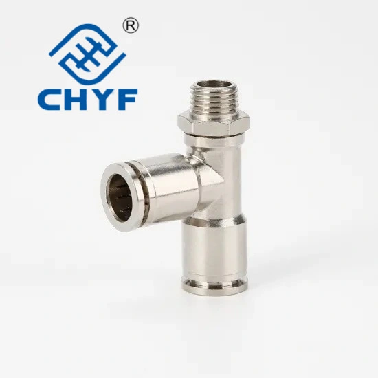 Mpt/Mpd Series T Type Male Thread Metal Pneumatic Quick Tube Fitting