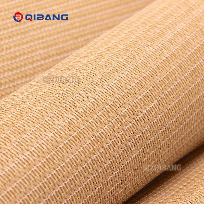 UV Resistance Plastic Agricultural Farming Courtyard Sunblock Cover 150GSM Tape Beige Shade Net Mesh