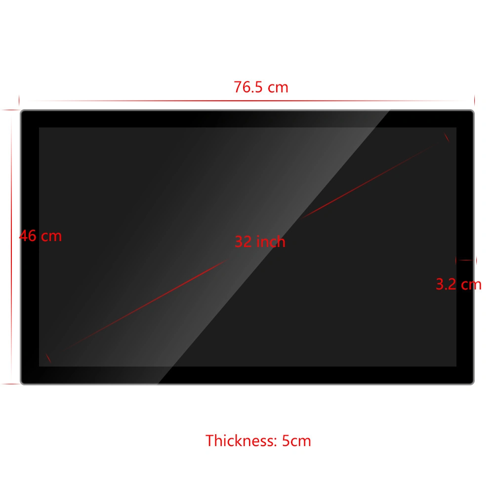 Large Size Wall Mounting 32" FHD LCD Monitor Advertisement Display