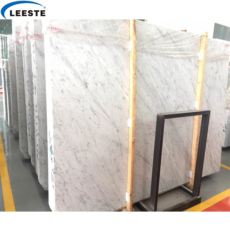 Popular Natural Bianco Carrara White Marble Slab and Tile for Hotel Wall Floor Decorate