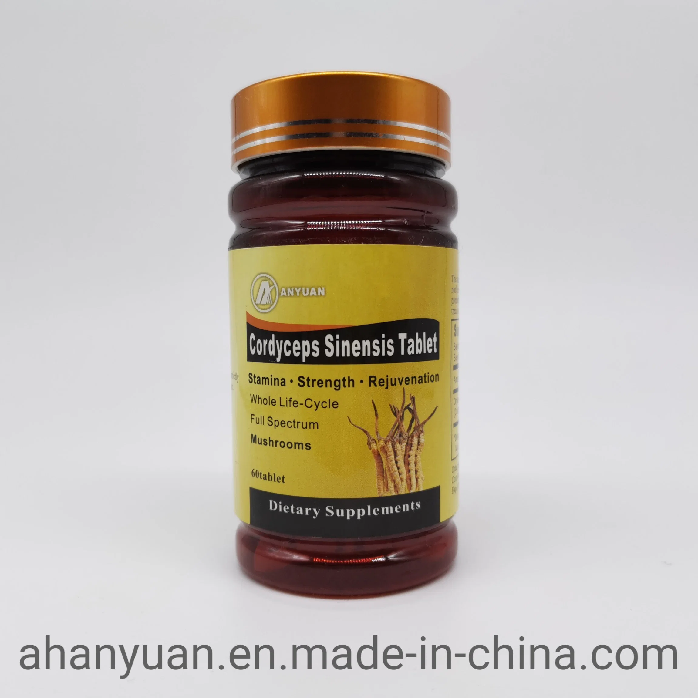 Cordyceps sinensis comprimidos suplemento alimentario de la salud