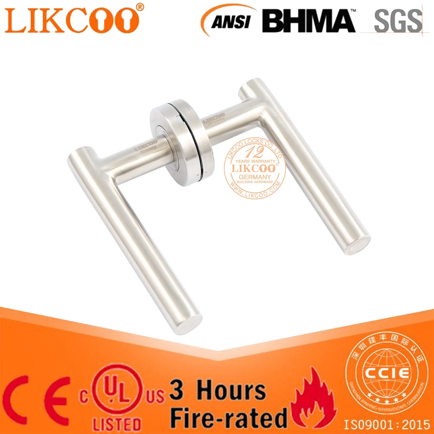 Stainless Steel Lever Casting Handle for Doors