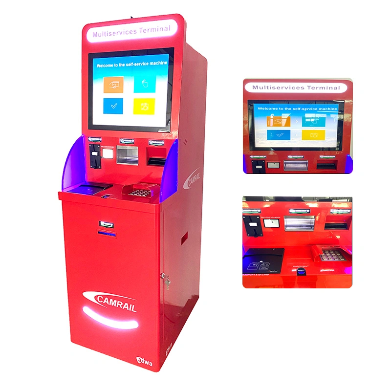 Estaciones de autobuses personalizados del aeropuerto Multiservice Terminal automática Kiosk Venta de billetes Máquina