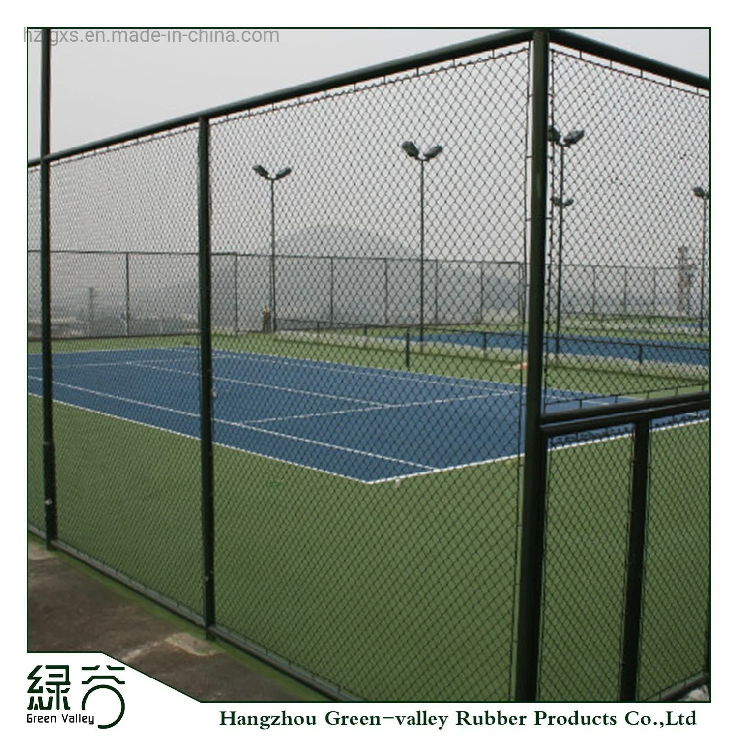 Lexible and Shock-Proof Outdoor Tennis Courts From 100% Rubber Flooring Rubber Mat