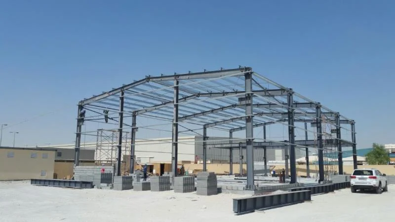 Estructura de acero prefabricados fábrica almacén taller de construcción