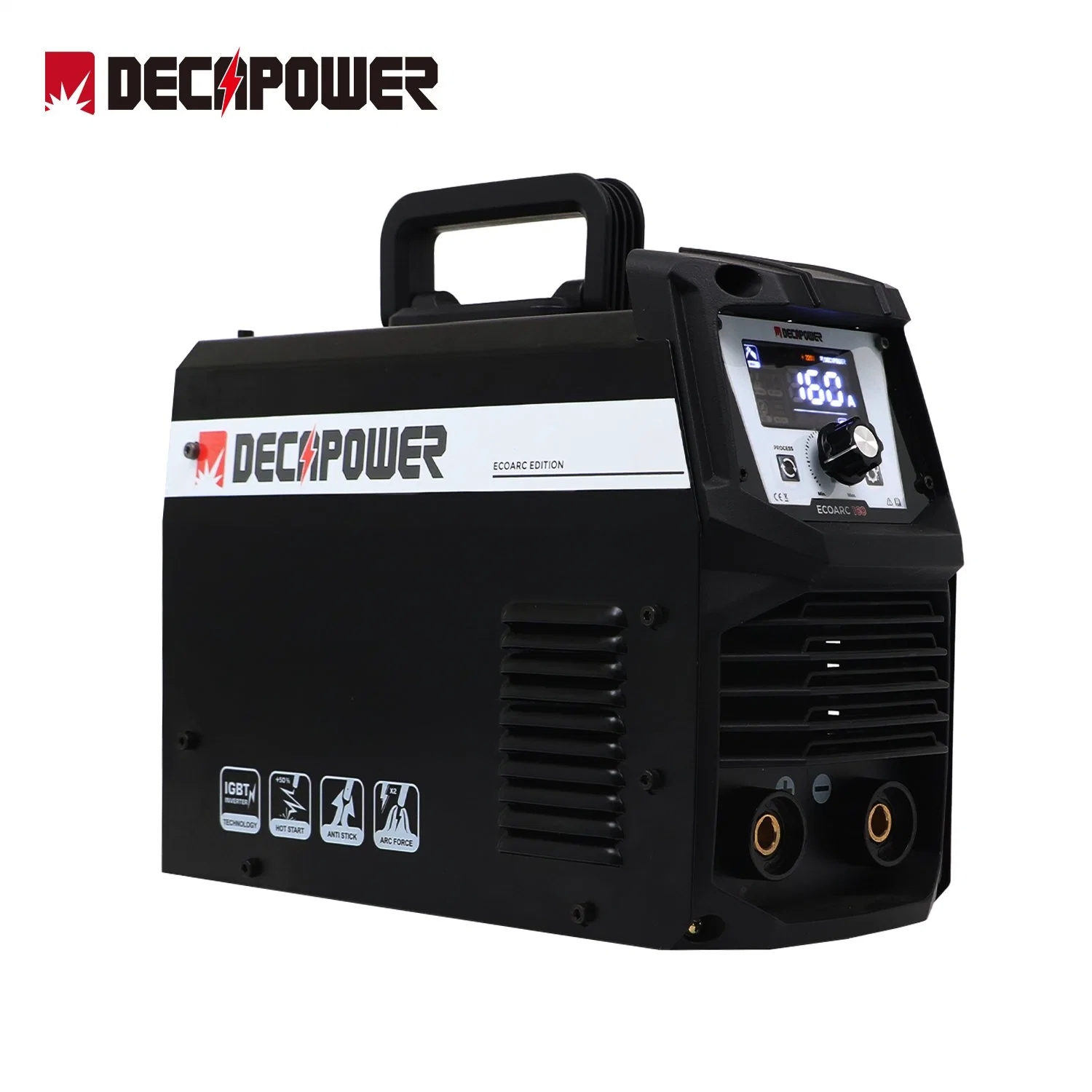 Decapower Máquina de soldadura inverter MMA/Arc portátil de alta resistencia de 160A IGBT