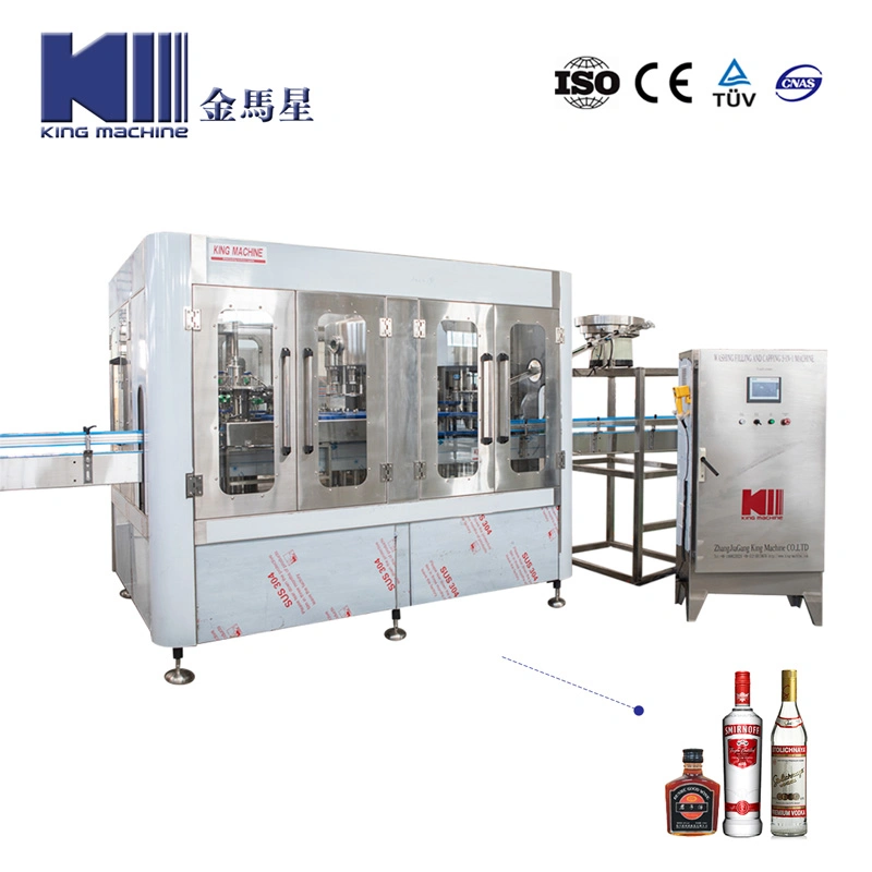 Automatic Filling Wine Machine & System Capping (Thread) with System by Nitrogen