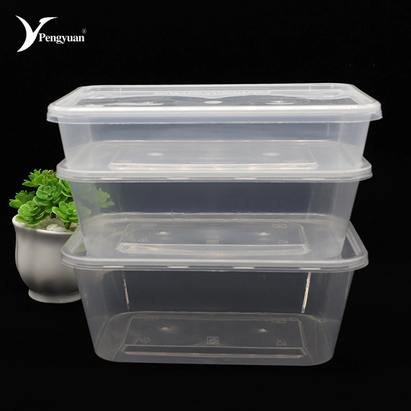 PP Plastic Airtight Food Container Disposable Household Plastic Container