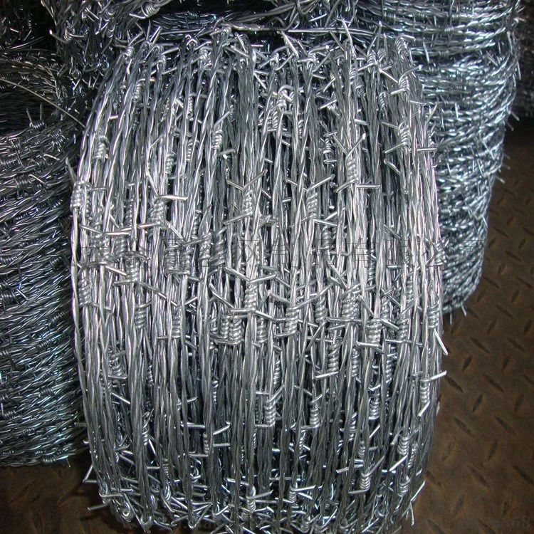 Hot-Dipped Galvanized or PVC Coated Barbed Wire Price Per Roll Cheap Barbed Wire