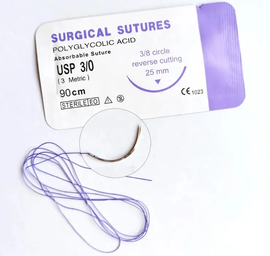 Disposable Non Absorbable Silk Braided (SK) Surgical Suture with Needle