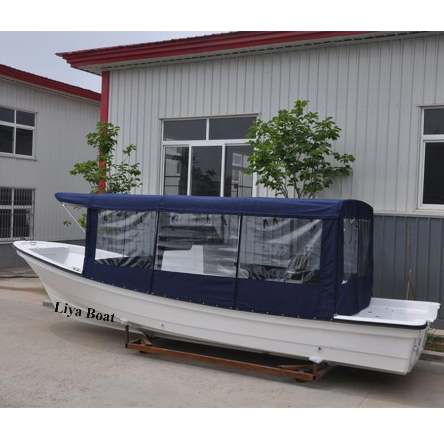 Liya Fiberglass Fishing Boat 760 Panga Motor Ship for Sale