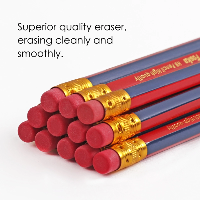 Stationery Office 7'' Good Quality Wooden Hb Pencil with Eraser