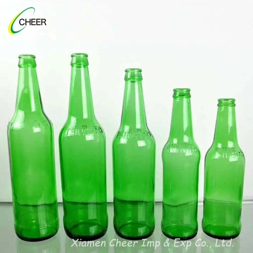 Bouteilles de bière en verre 330 ml/500 ml/620 ml/640 ml avec impression sur écran