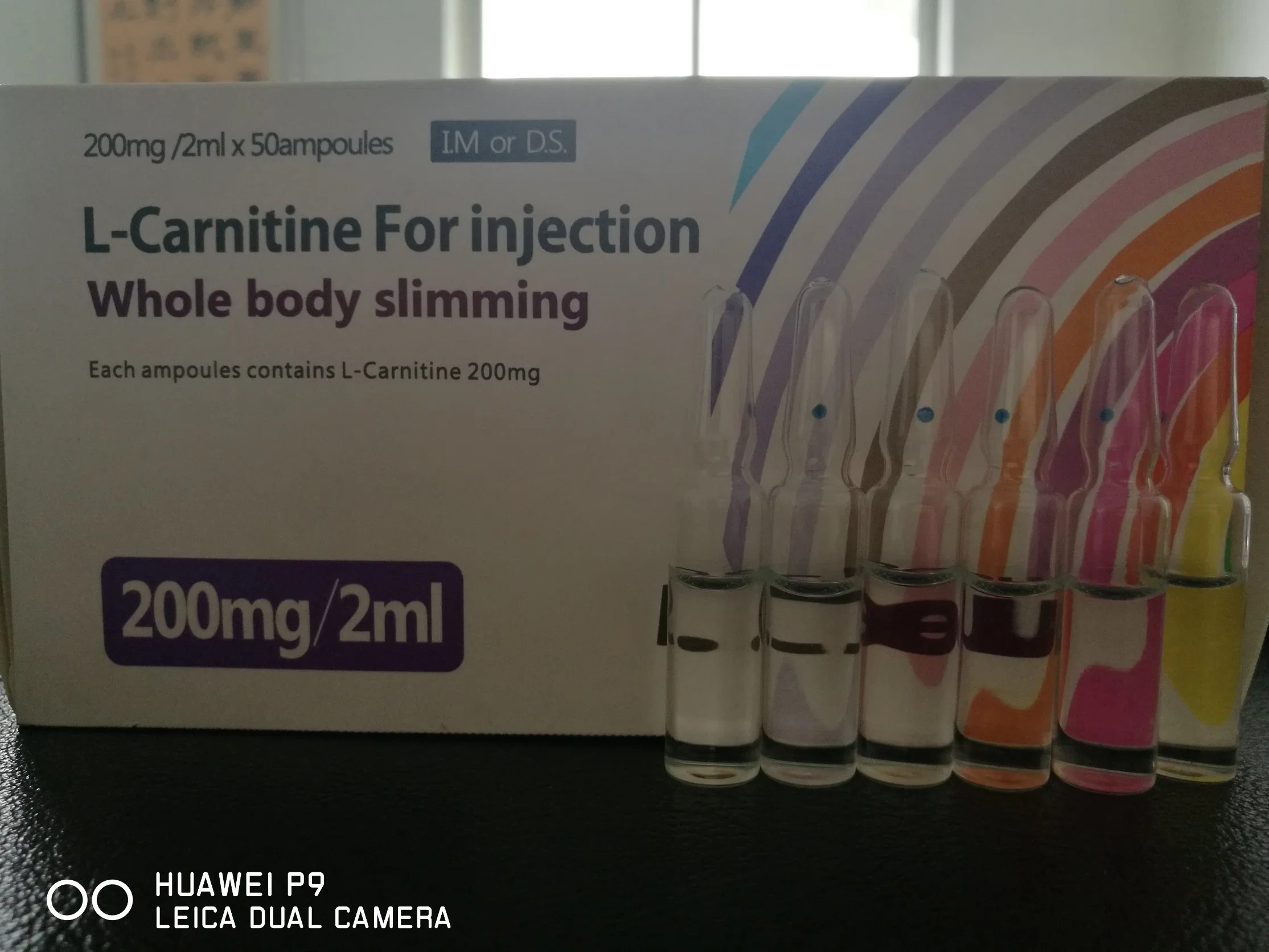 Weight Loss slimming Medicine Levocarnitine 200mg/2ml GMP Factory Lcarnitine