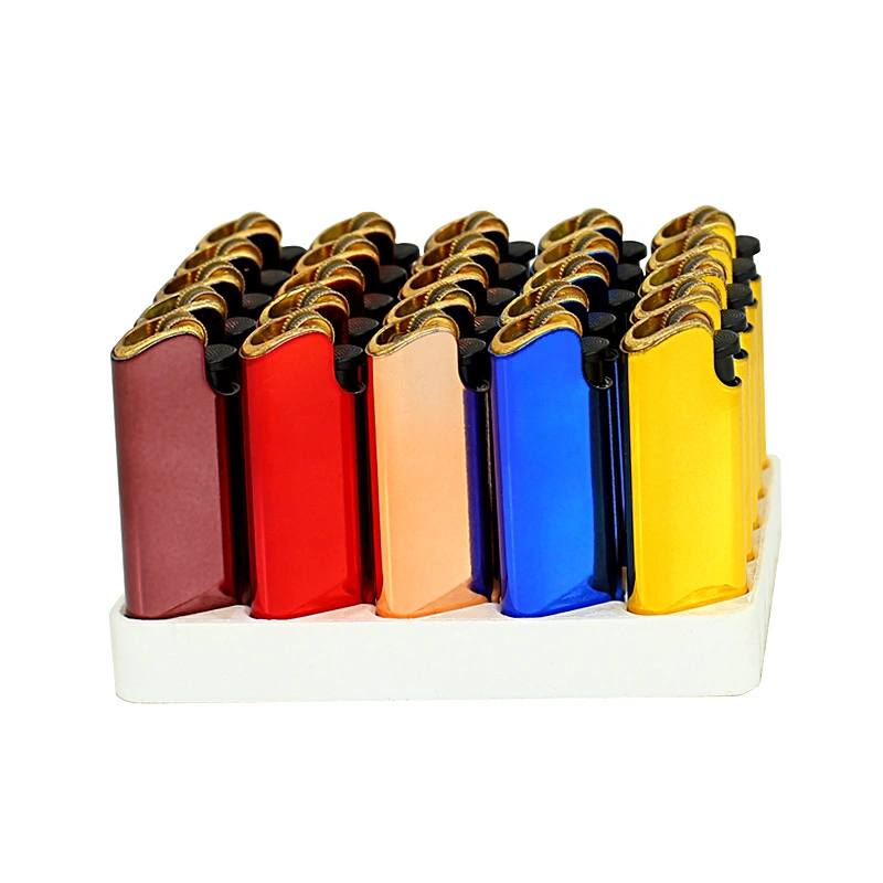 Briquet à gaz rechargeables électronique de gros bonbons Color Design personnalisé