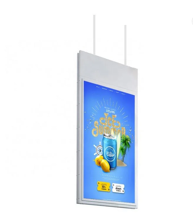 43 55 Inch Pantone Validated 2-Sided Vertical Smart Android OS Cms Signage Shop Window Screen