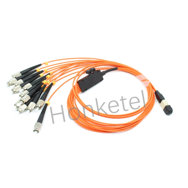 Connecteur MPO LC/SC/FC/St cordon de raccordement câble Harnessfanout monomode Fibre optique Cordon de raccordement MPO