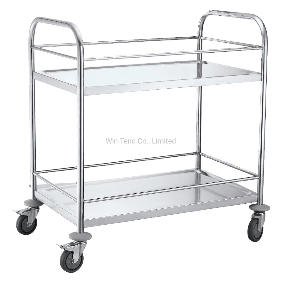 Service Using Beverage Hand Trolley Cart with TPR Wheels