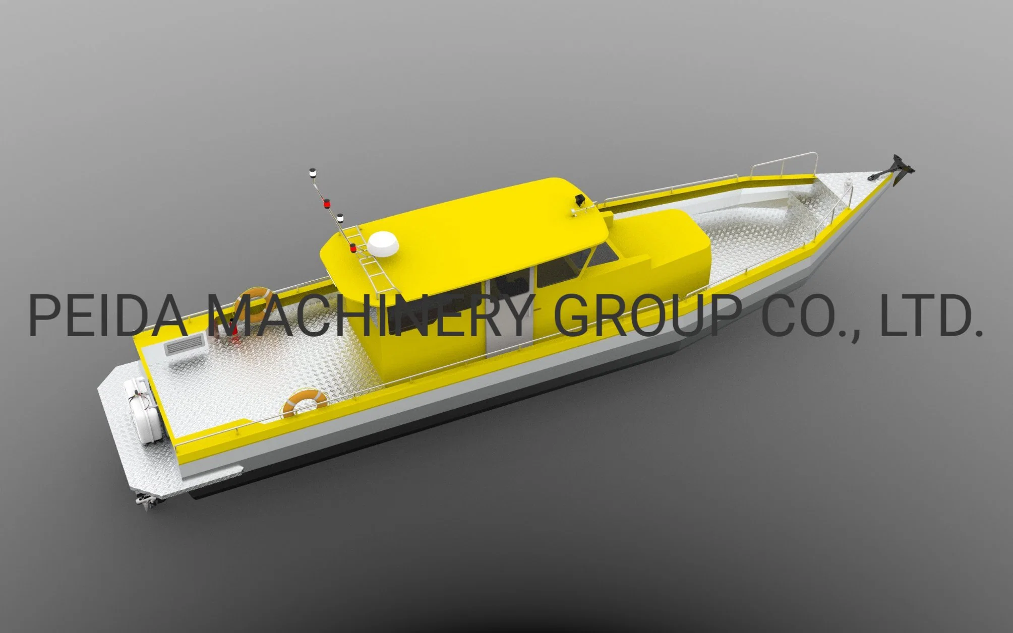 Crucero de aluminio de velocidad de cabina fácil embarcación de pesca de potencia para Venta