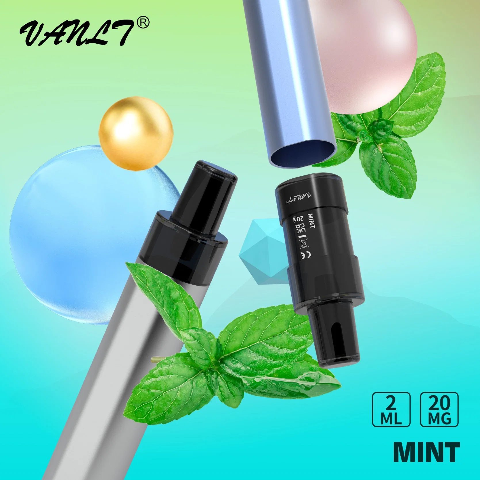 OEM Vente en gros conforme DPT 2ml E-liquide 2% nicotine Vape jetable E-Shisha Pod