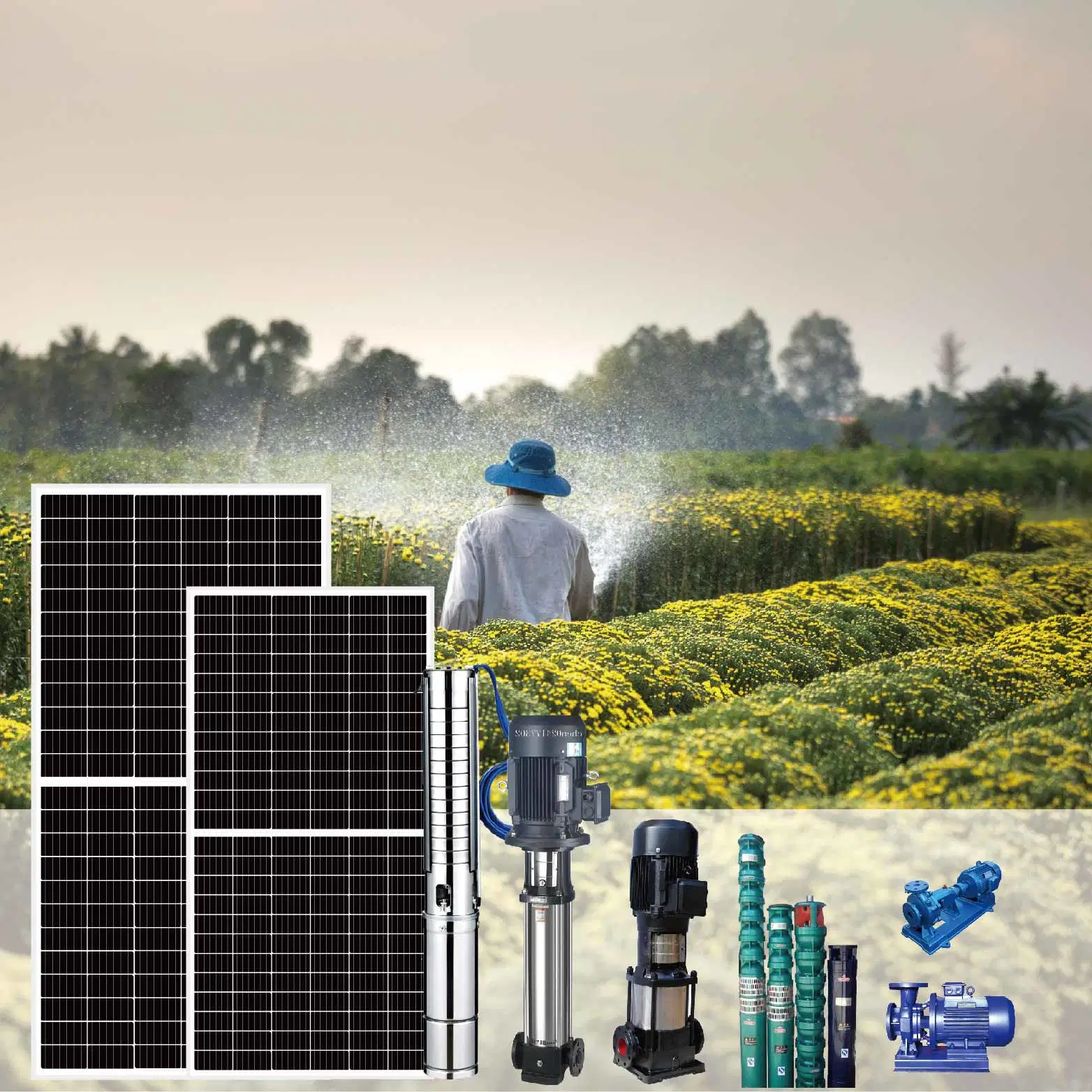 1461 30kw Solar Pumpensystem mit Mono/Poly Solarzellen für Home&amp;Farmland Bewässerung Projekt