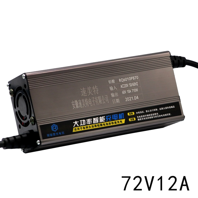 Bateria de aplicação de bateria de lítio de 72 V12A Sumei Super Power com 1 ano de garantia Carregador