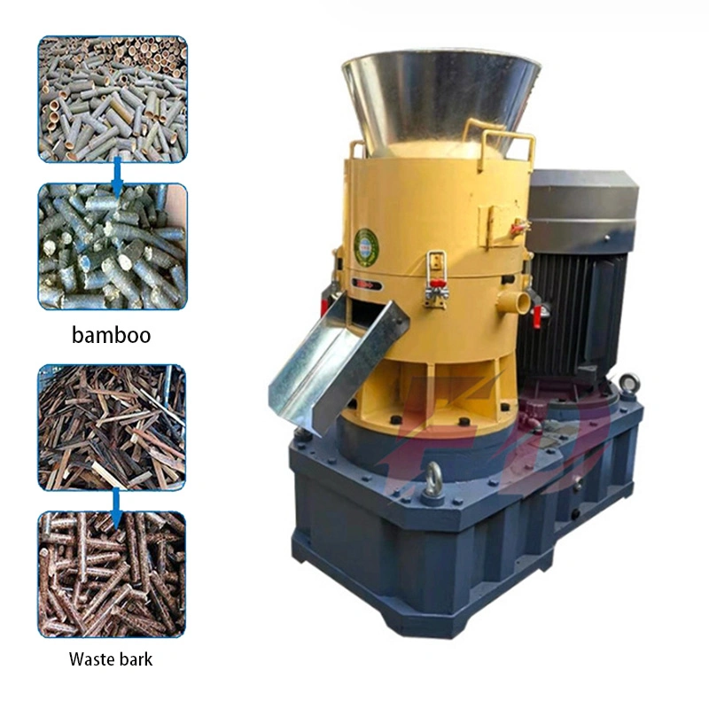 Pequena casca de arroz biomassa Pellet Máquina produção linha de produção pecuária processamento Máquina de alimentação