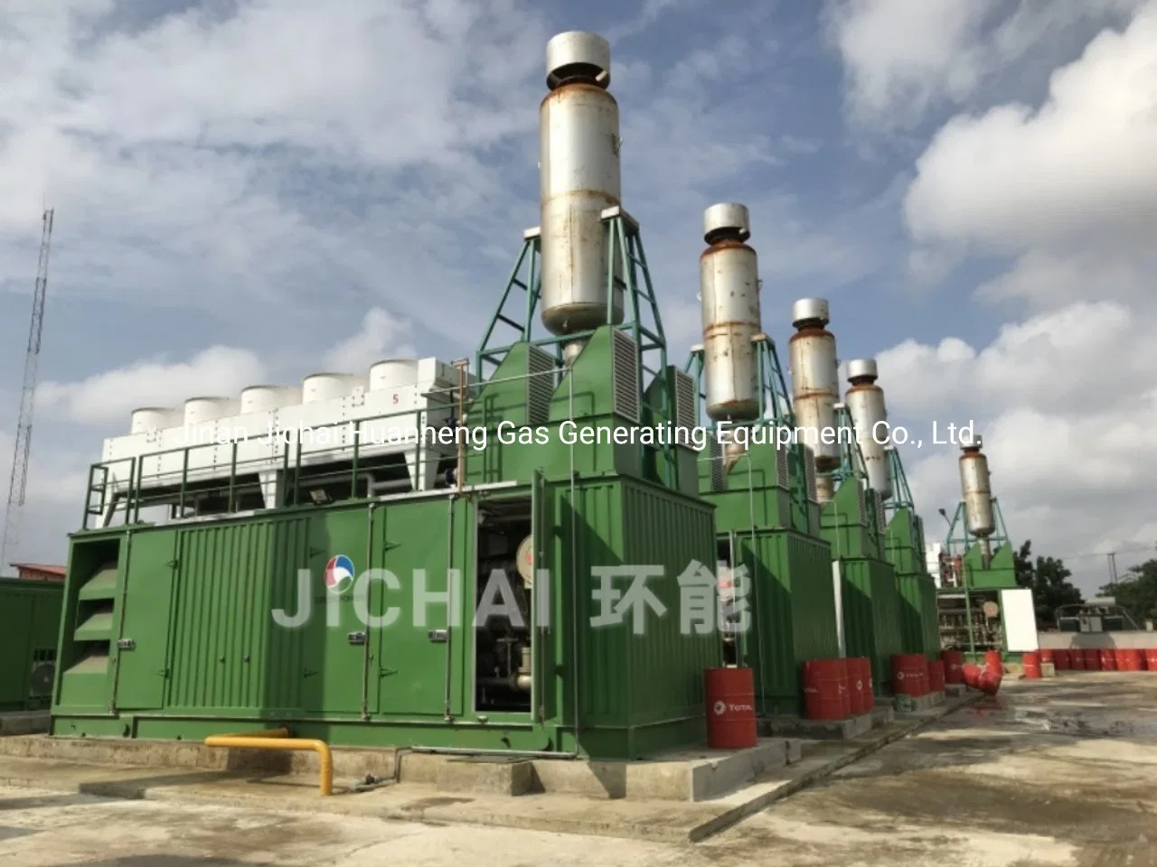 0.5MW 0.8MW 1MW 2MW 4MW 5MW LNG CNG Natural Gas Biogas Generator Sets with Silent Canopy