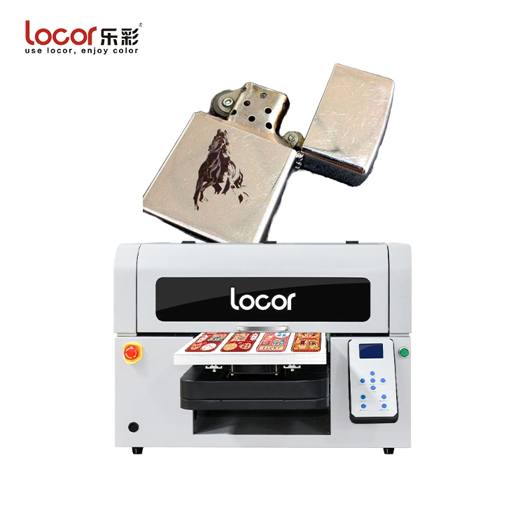 Máquina de impressão plana UV A3 com efeito 3D Locor UV UV 6090 Impressora grande de tamanho LED plotter UV 2513