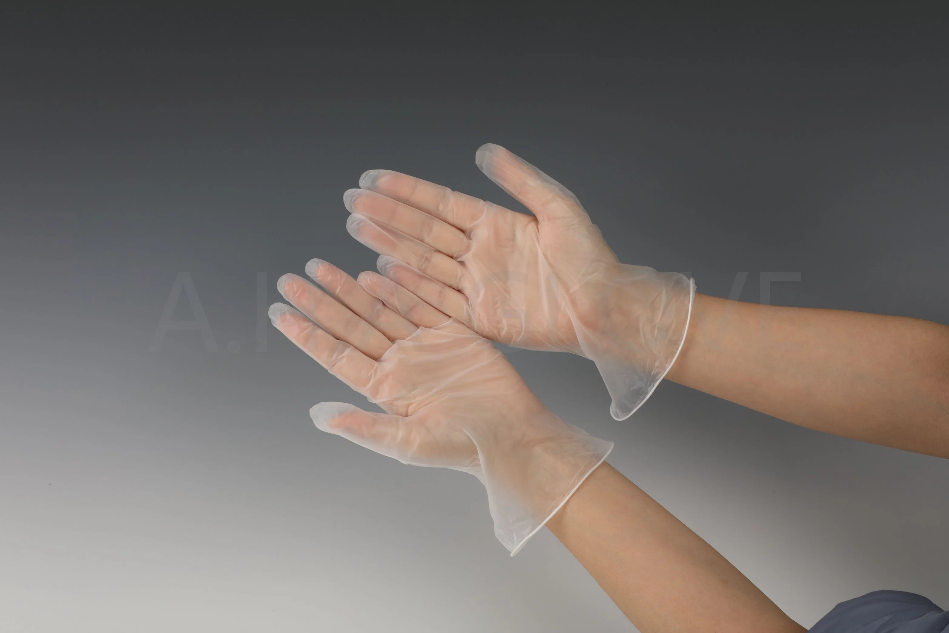 Blue Black Industrial Workshop Disposable Cleanroom Cleaning Vinyl/PVC/Nitrile Gloves