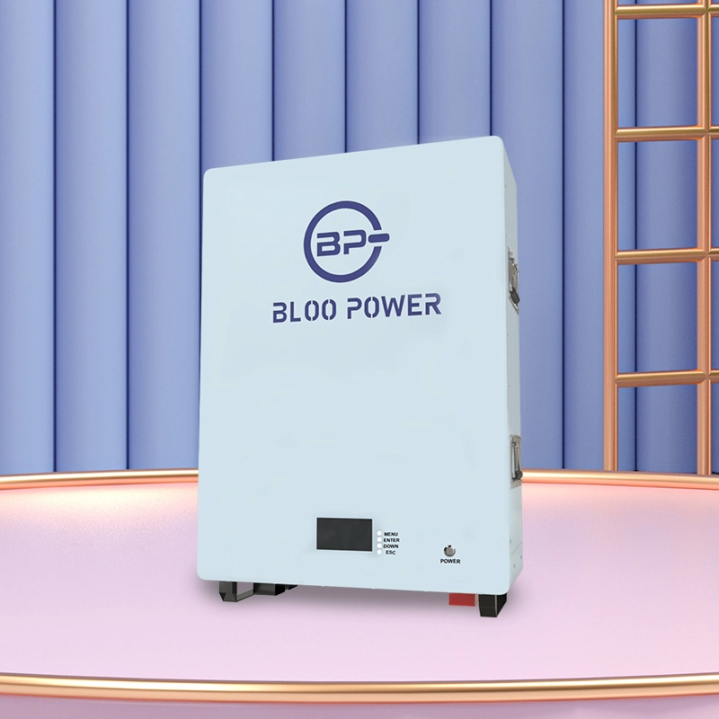 Bloo Power Wall System revisiones Household Panel Backup Station Hybrid Polímero de fosfato fuera de la red Inicio para la energía del viento batería de litio
