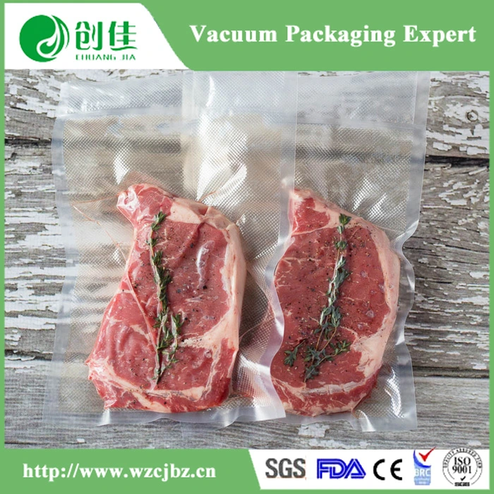 PA PE Side Seal Tranparent Plastic Food Packaging Bag