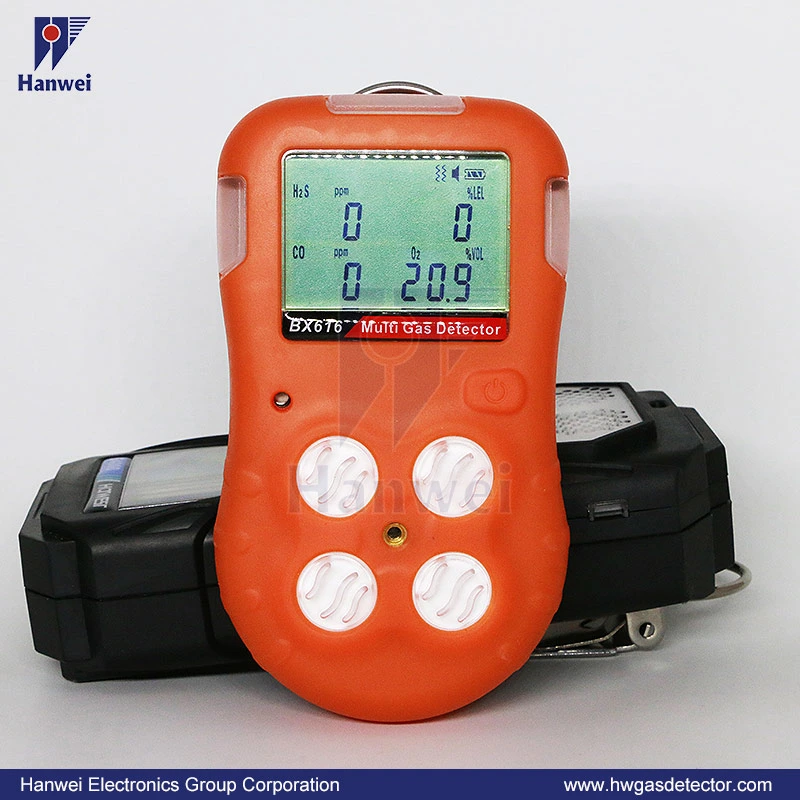 Diffusion Type Industrial Portable Multi Gas Detector for Confined Space (LEL, O2, H2S and CO)