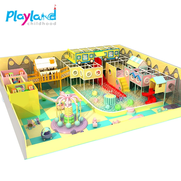 2019 Design populares ISO9001 Anti- Fade pequenas crianças playground coberto