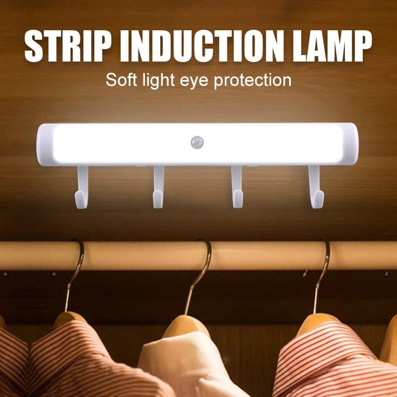 Intelligent Human Body Induction Cabinet Lamp Corridor Lighting Battery LED Wardrobe Night Light