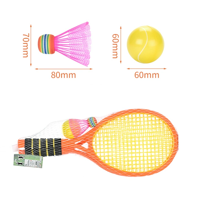 Kids Tennis Racket Toy Outdoor and Indoor Sport Toy Include a Badminton and a PU Ball Kids Funny Sport Badminton Toy