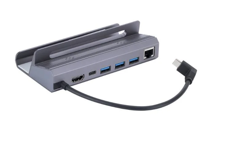 Multifunktionaler Dock 4K 60Hz Gigabit 6-in-1 Game Dock USB Hub