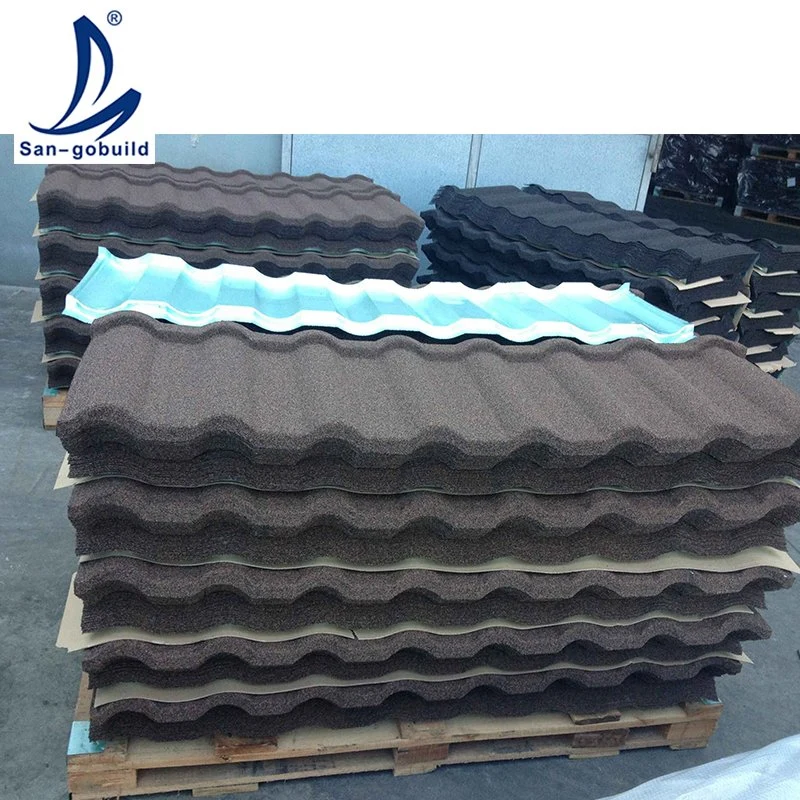 Greenhouse Roof Materials Tiles Making Machine Stone Coated Metal Roof Tile