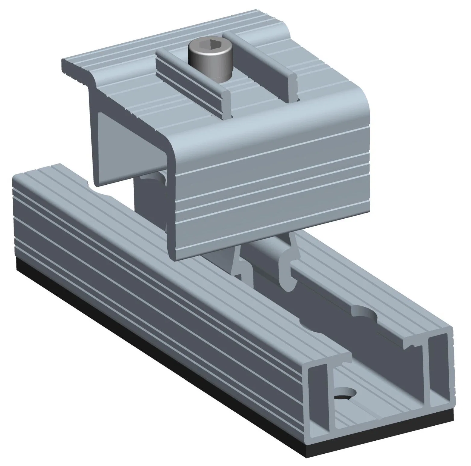 Estructura de aluminio de energía en la red Inicio Power sistema Solar montaje Mini raíl de aluminio