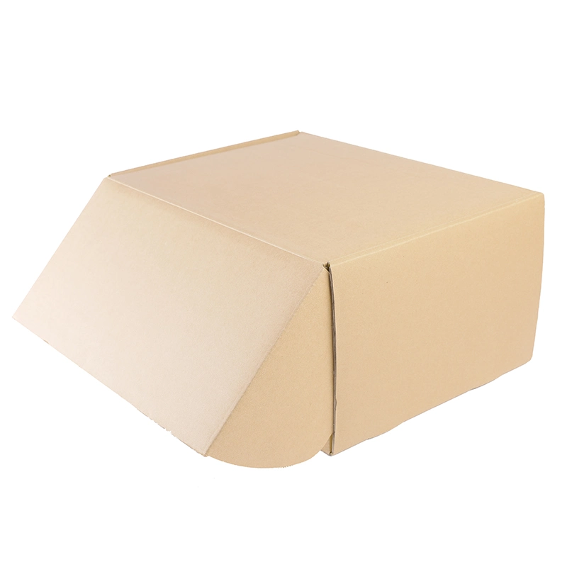 Biodegradable Kraft Stand Custom Logo Brown Paper Box for Clothes Packing
