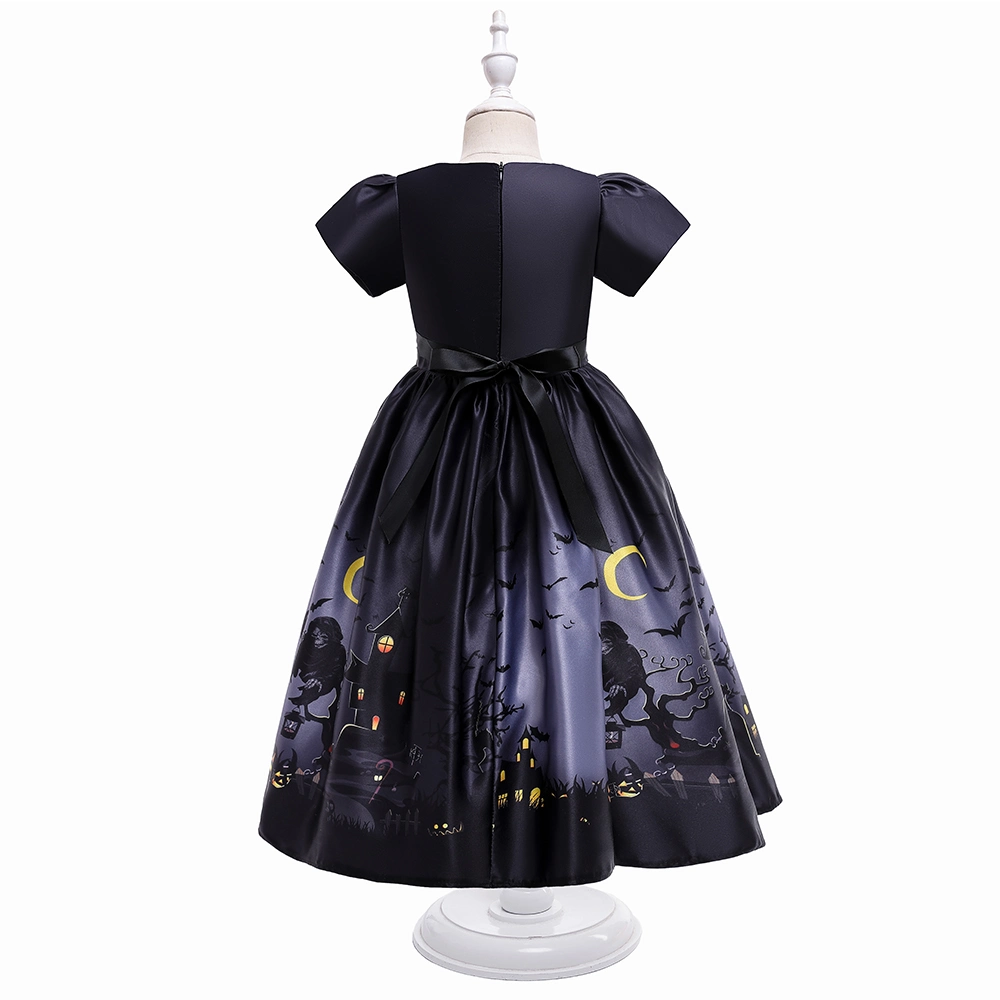 2021 All Hallows Day Dress Baby Wear Puffy Girls Party Garment