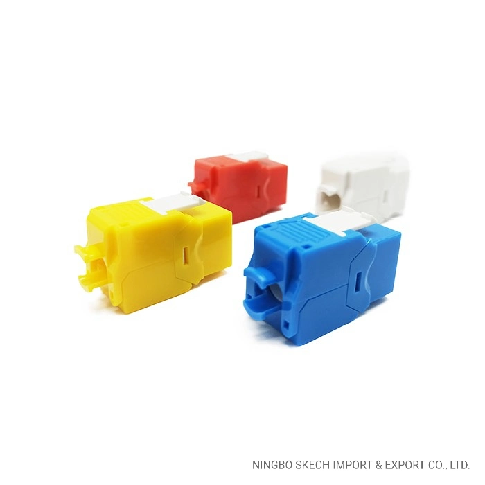 UTP Cat5e Toolless Keystone Jack RJ45 180 Grad ungeschirmter Keystone 8p8c-Netzwerkmodul