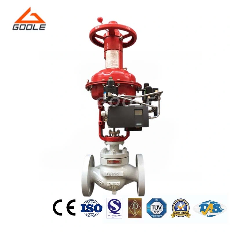 Diaphragm Type Pneumatic Single Seat Globe Control Valve with Manual Hand Wheel