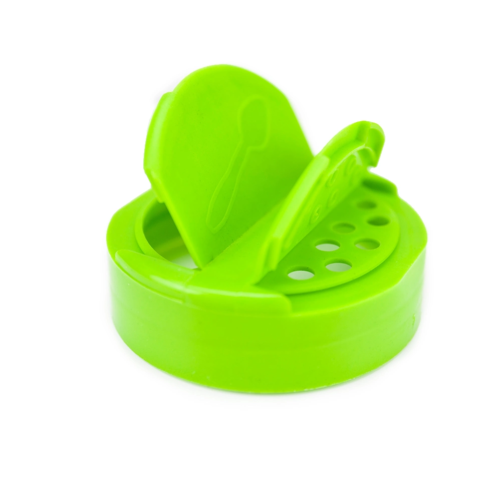 Plastic Flip Top Cap with Pressure Sensitive Seal for Pet Shaker Bottle