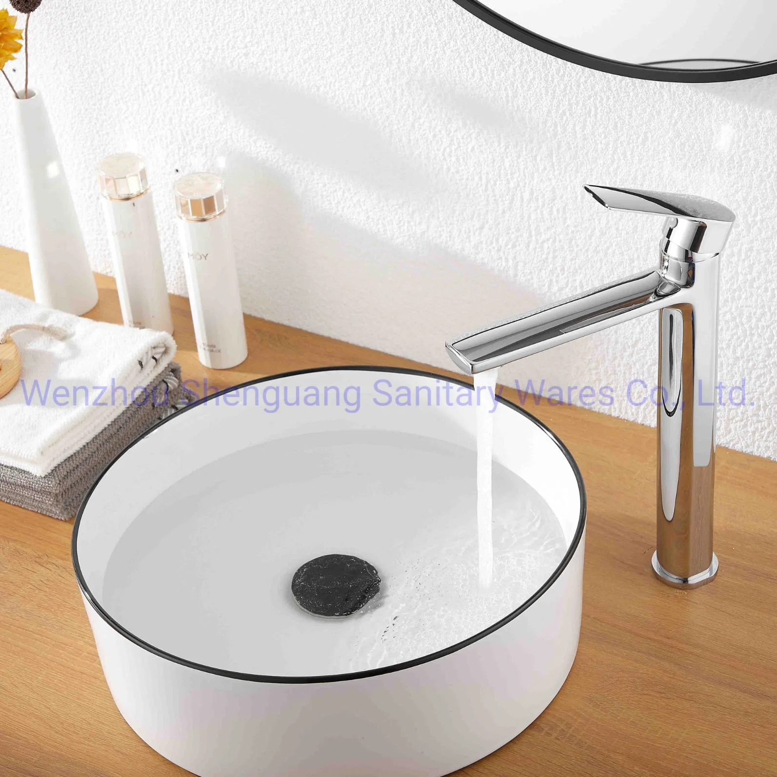 Huadiao 2022 Robinet de salle de bain en laiton Robinet de lavabo haut Mélangeur de lavabo